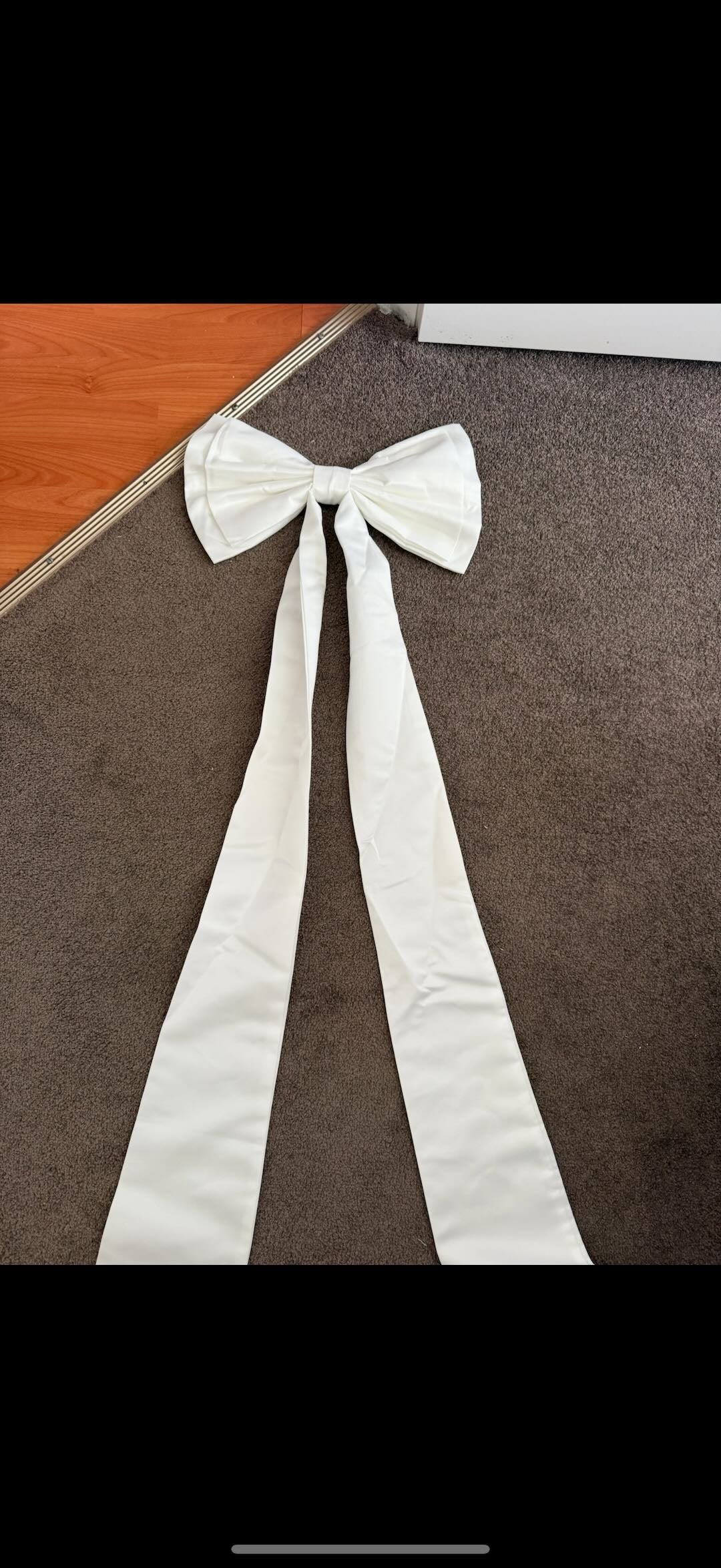 Personalised Wedding Bow with Statement Tails
