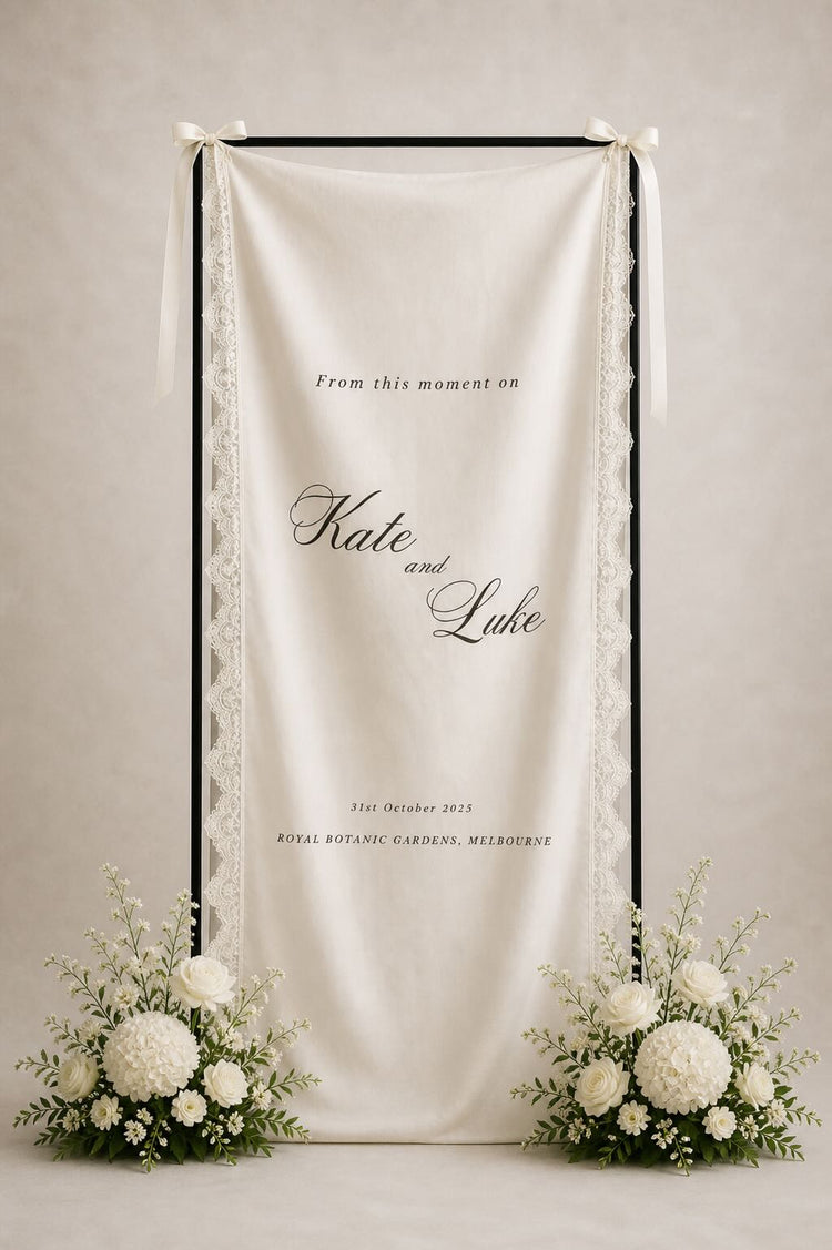 Lace Trimmed Welcome Signs