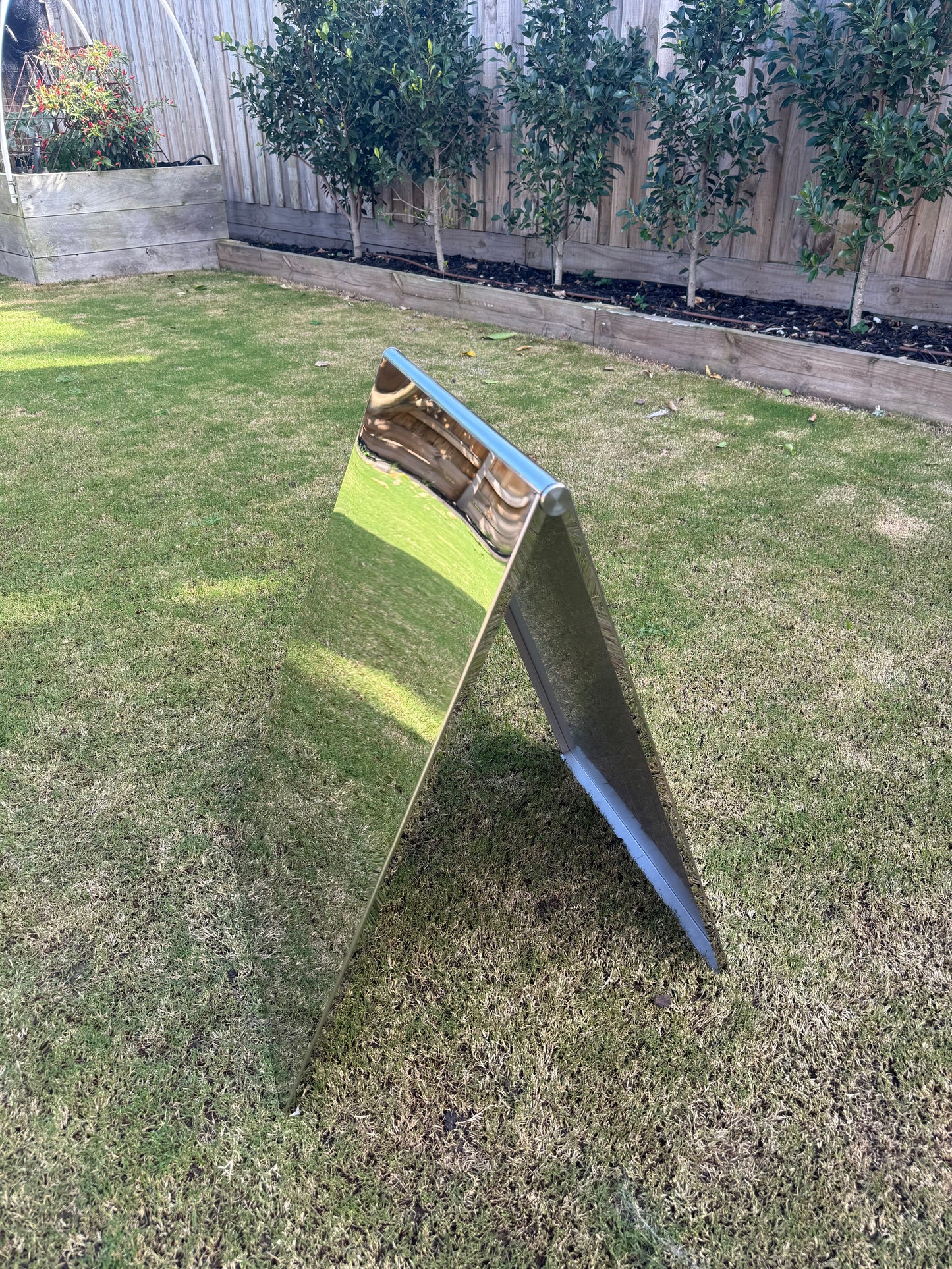 Metal A-Frame Wedding Sign