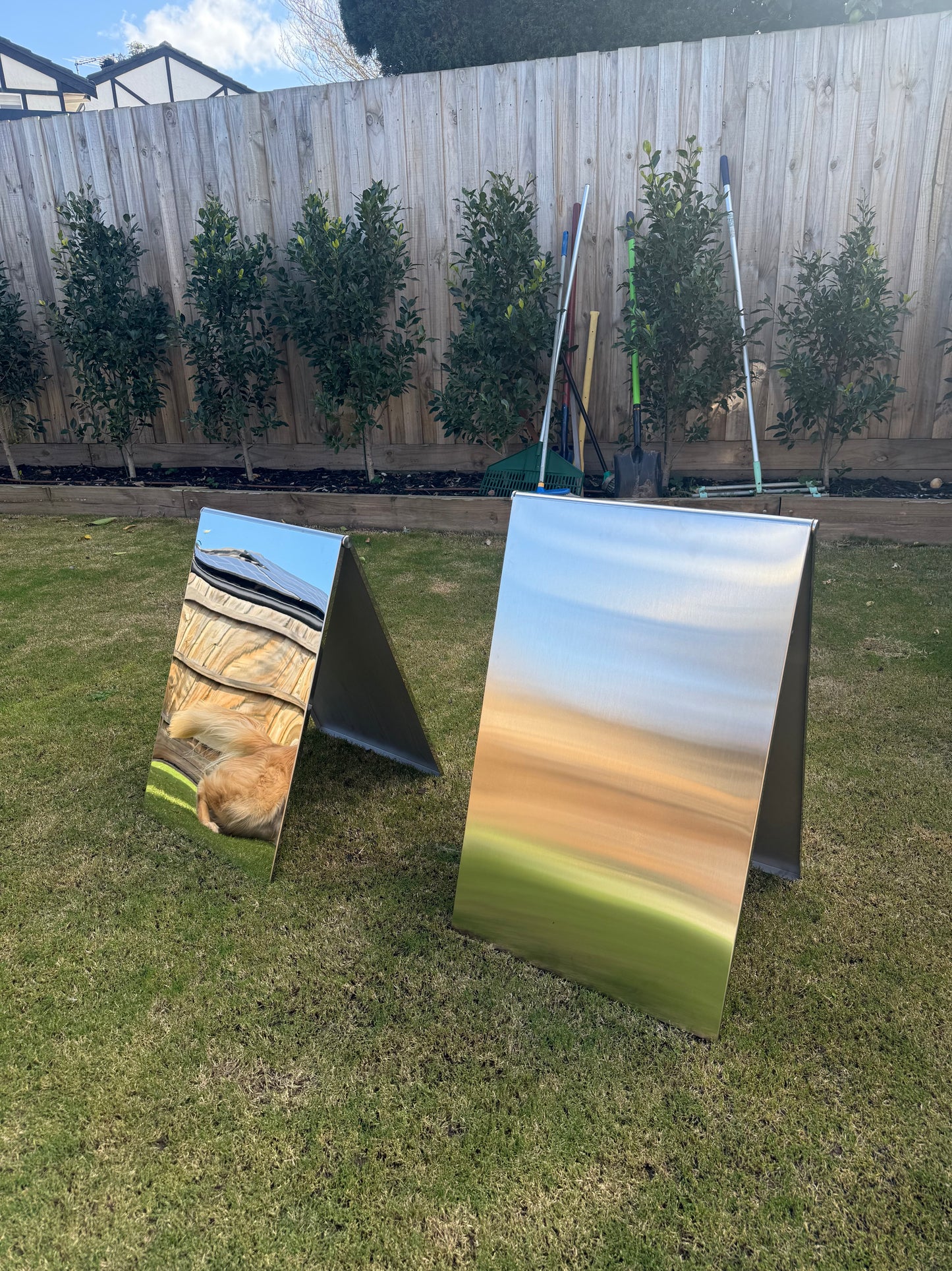 Metal A-Frame Wedding Sign