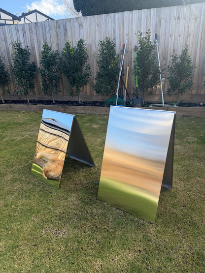 Metal A-Frame Wedding Sign