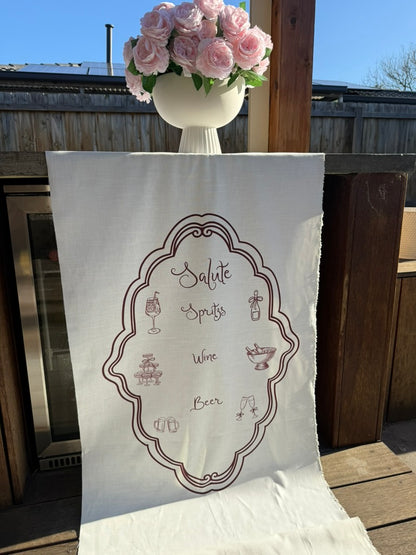 Fabric Bar Sign