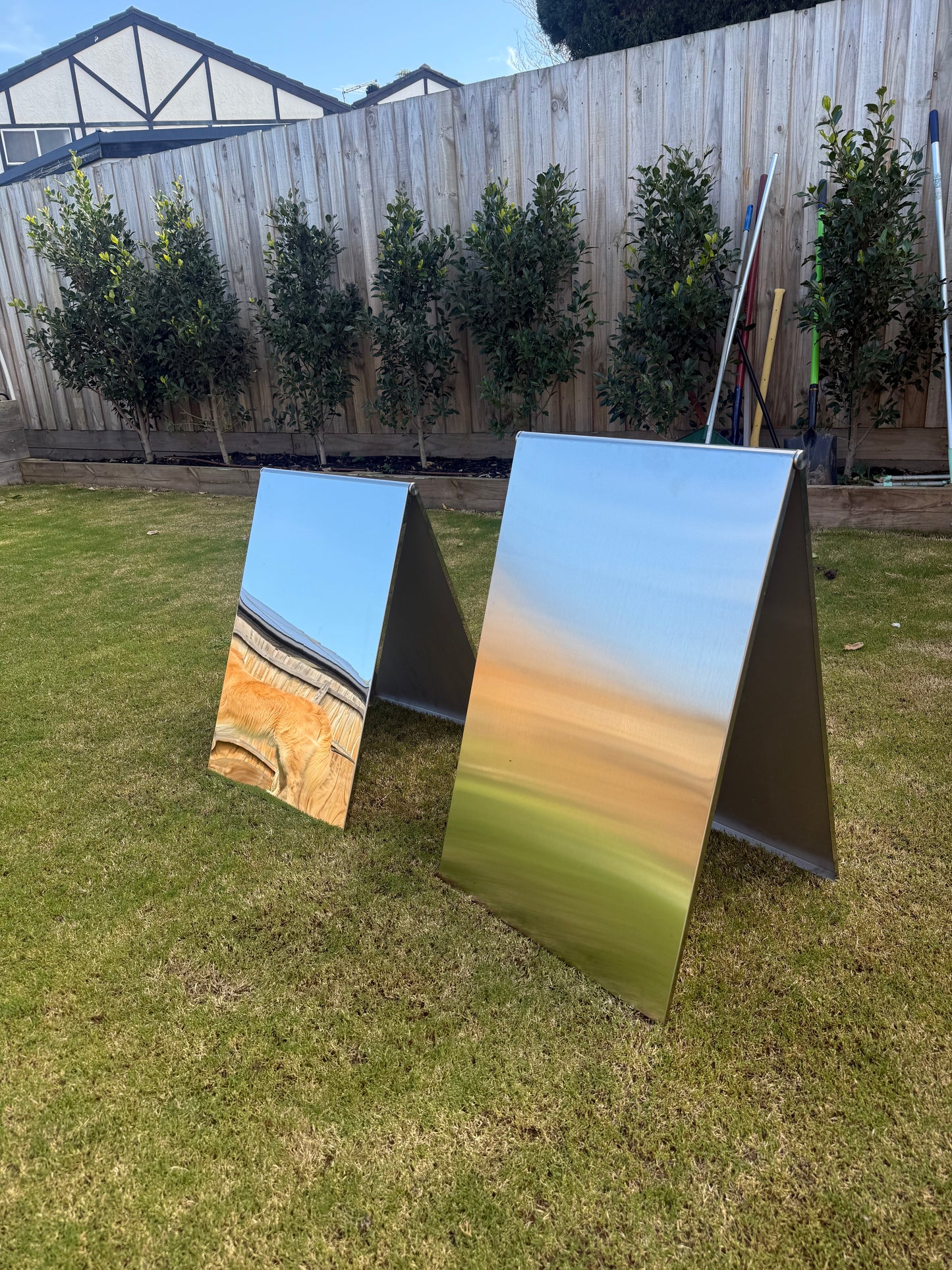 Metal A-Frame Wedding Sign