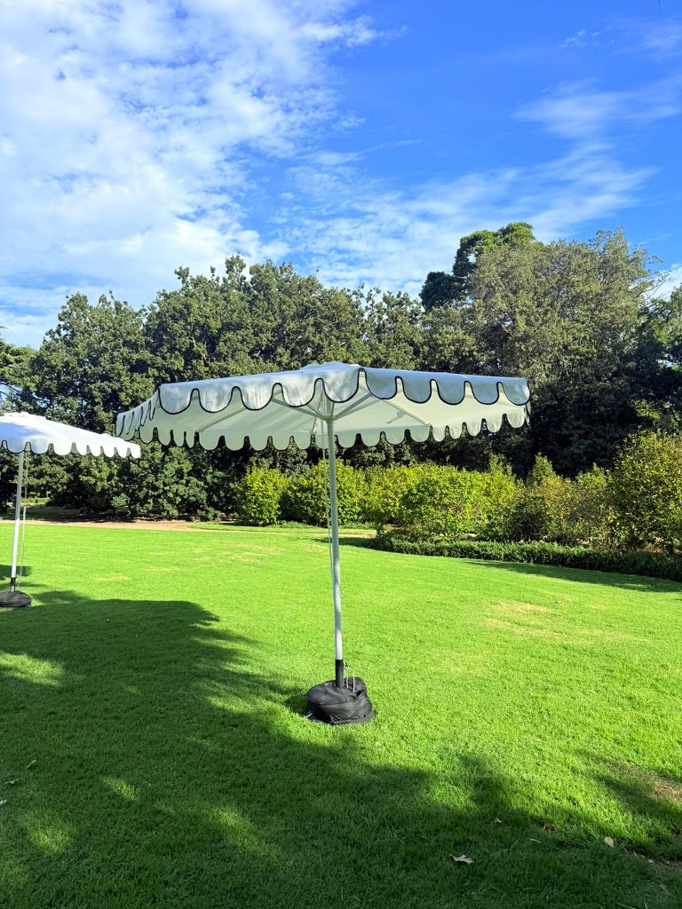 Scallop Umbrella Hire - Euro Inspired Umbrella (VIC Only)