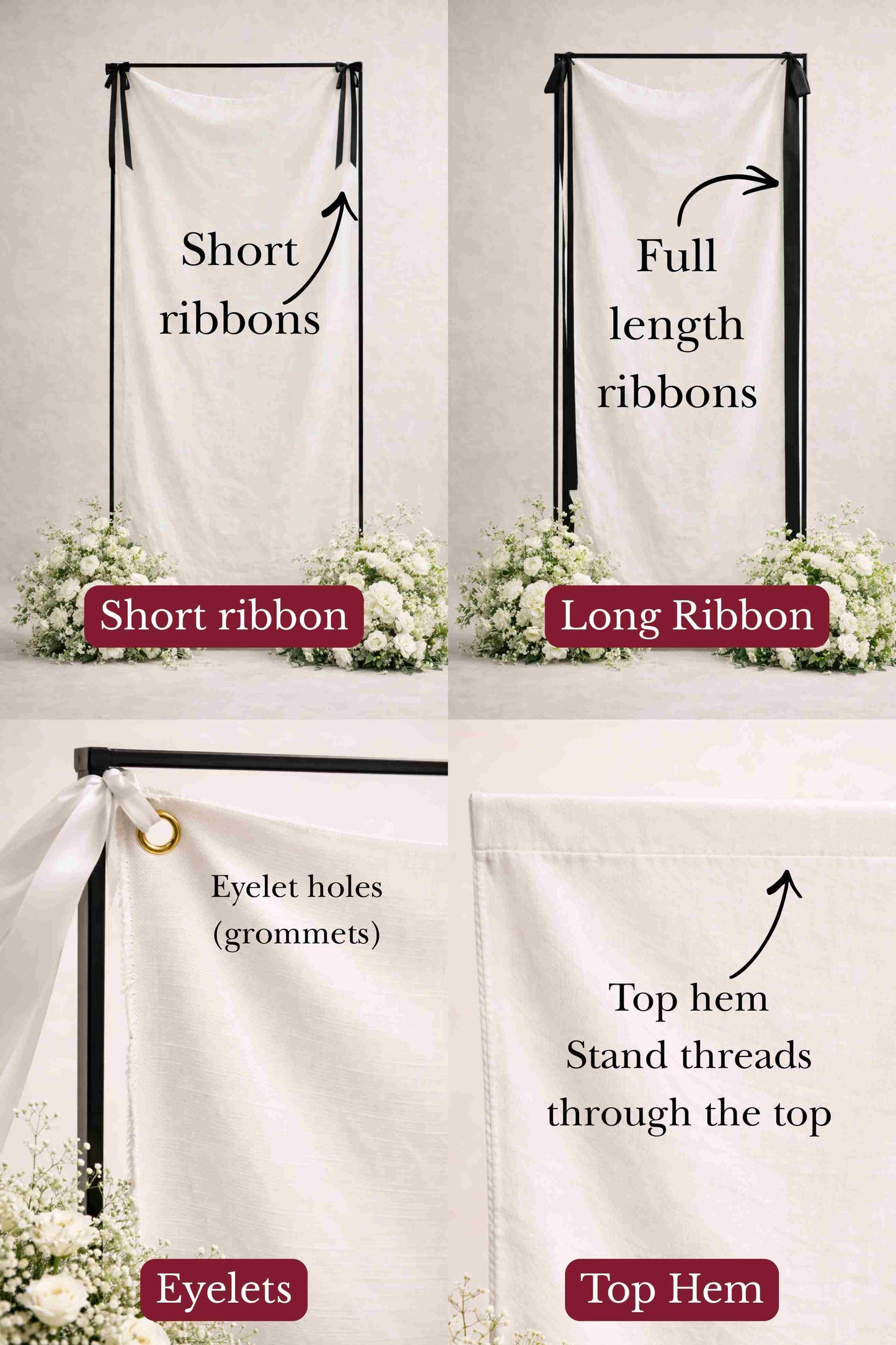 Fabric Welcome Sign