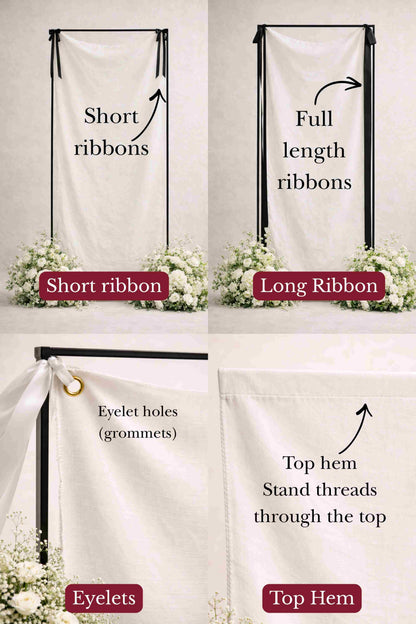 Fabric Welcome Sign
