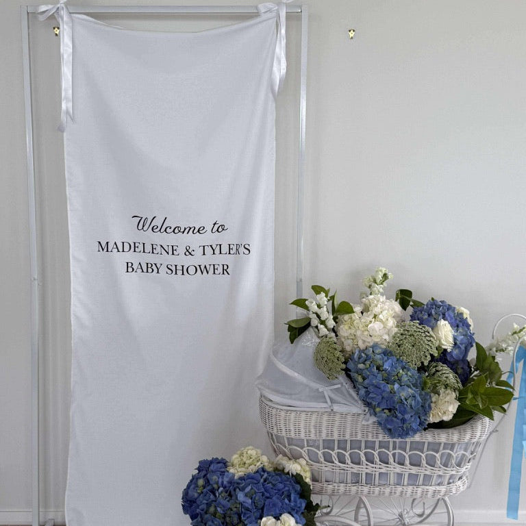 Fabric Welcome Sign