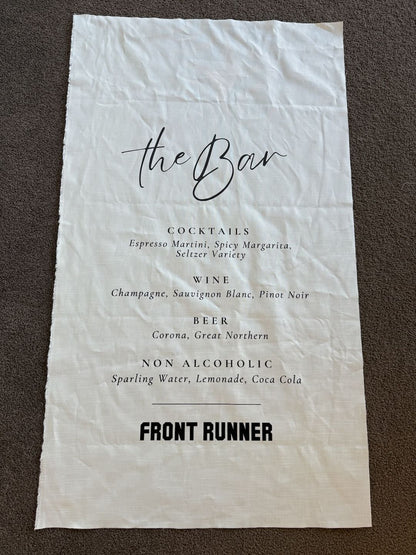 Bar Sign – Cotton-Linen (Classic Serif)