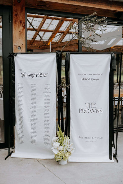 Fabric Welcome Sign