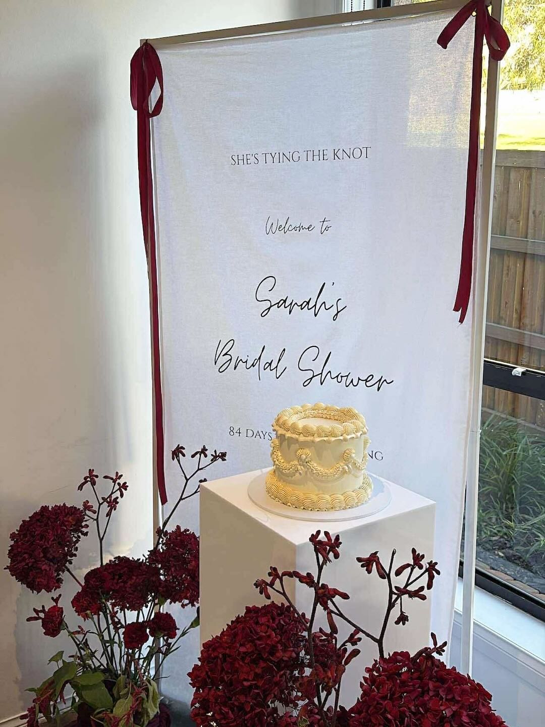 Fabric Welcome Sign
