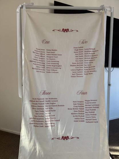 Fabric Seating Chart