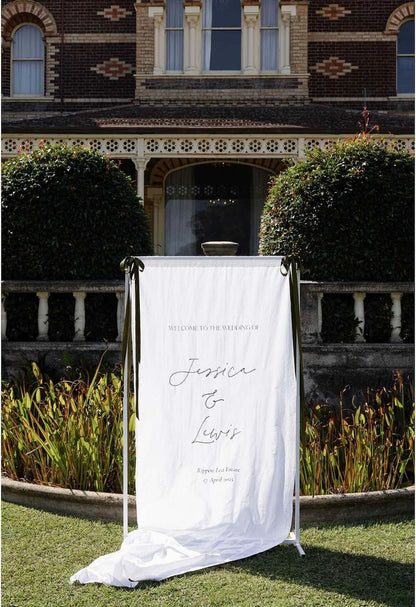 Fabric Welcome Sign