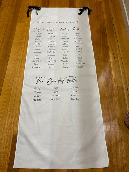 Fabric Seating Chart