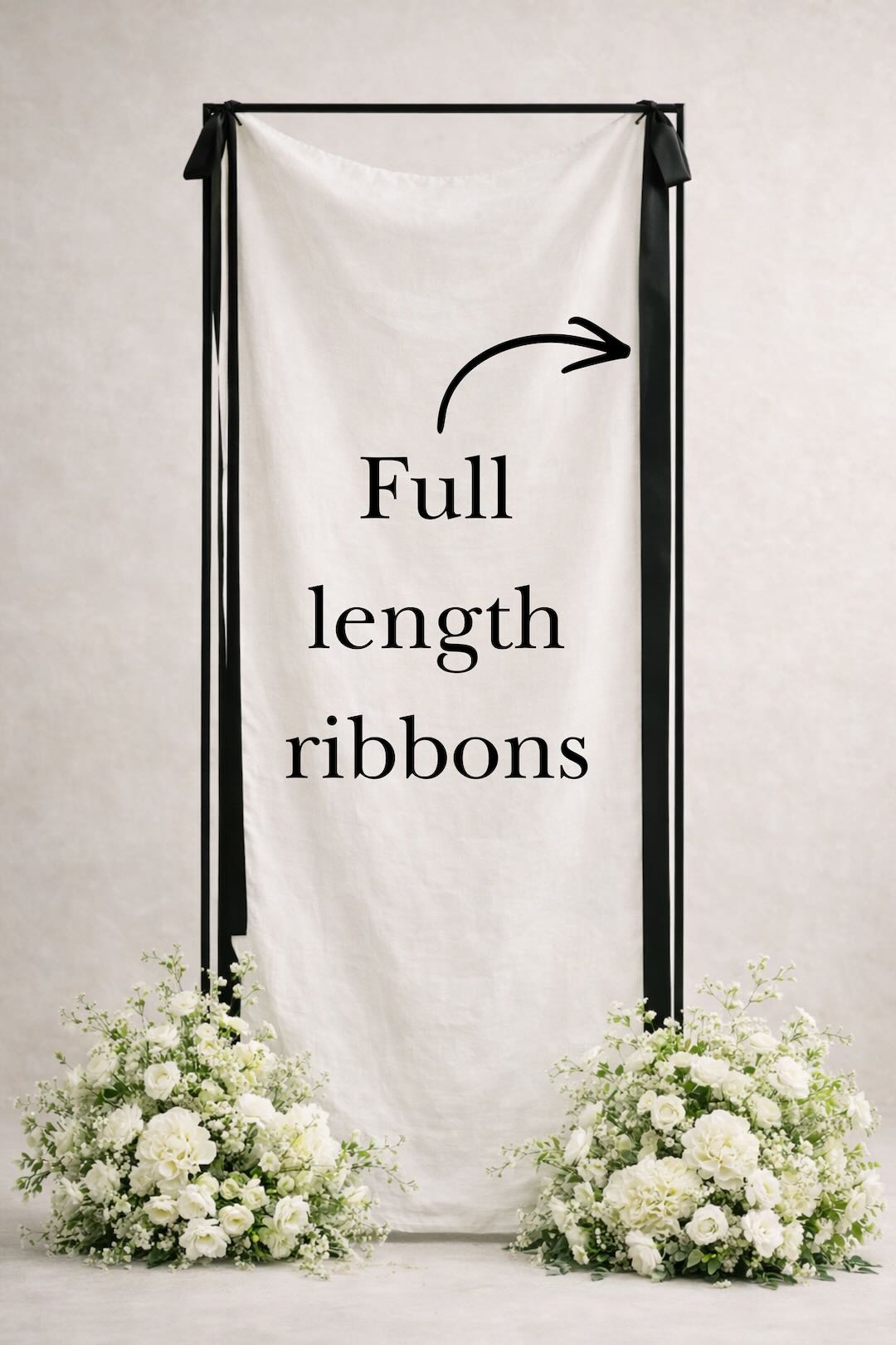 Cotton-Linen Welcome Sign (Swan Lake)