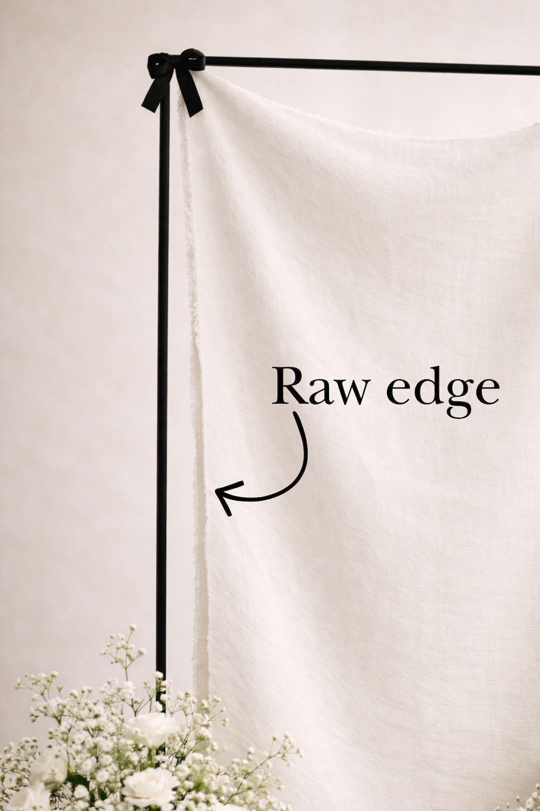 Cotton-Linen Welcome Sign (Swan Lake)