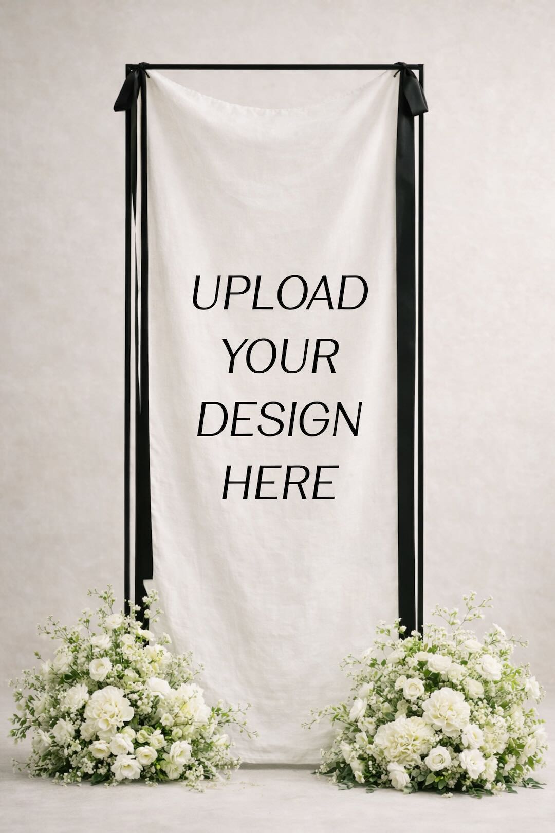 Custom Cotton-Linen Welcome Sign (Upload Your Own Design)