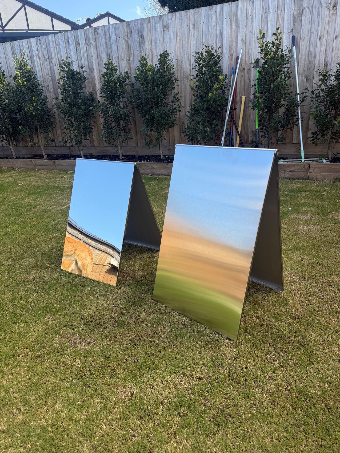 Metal A-Frame Wedding Sign