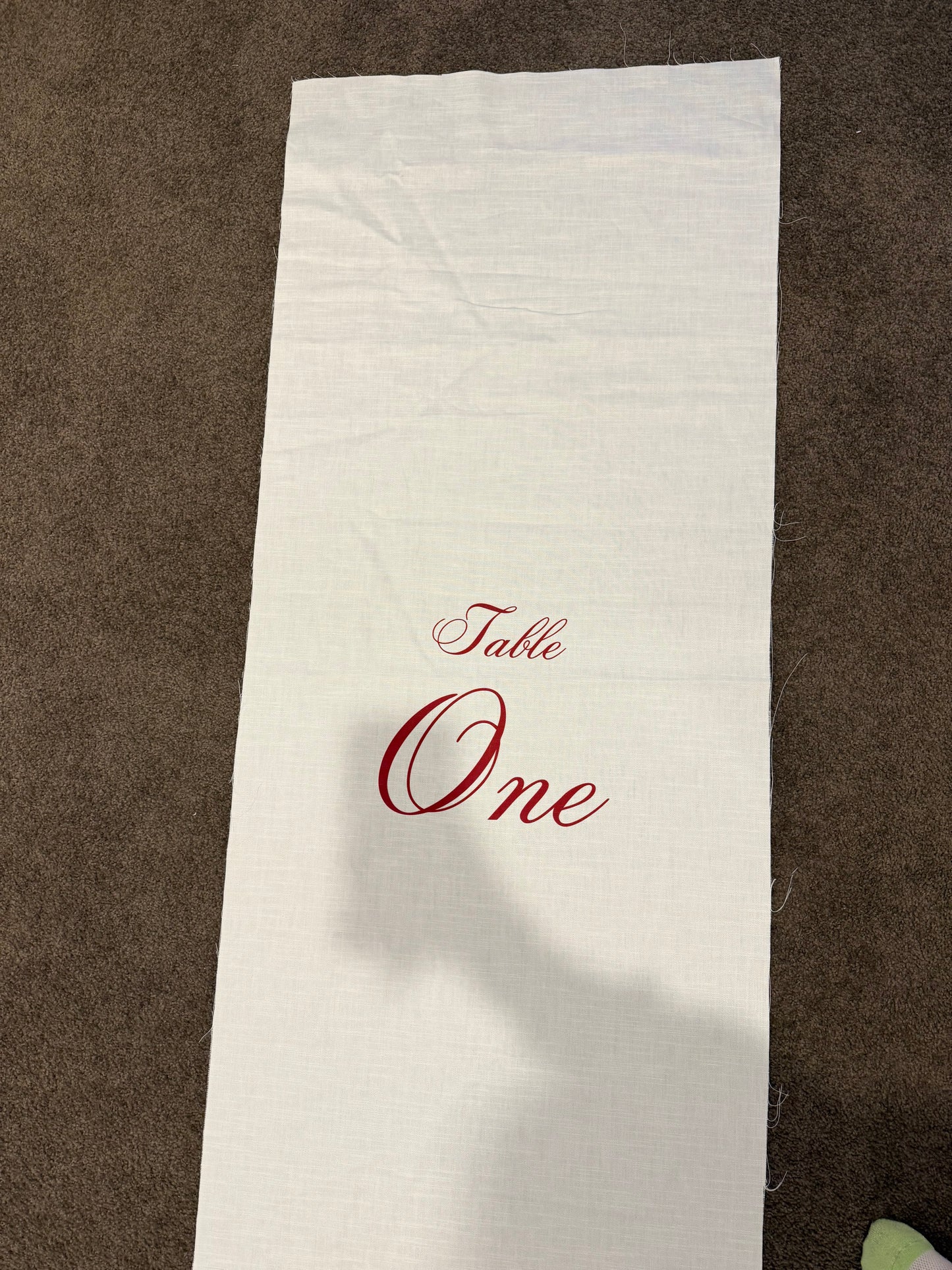 Fabric table runner