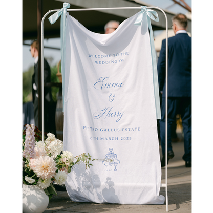 Fabric Welcome Sign