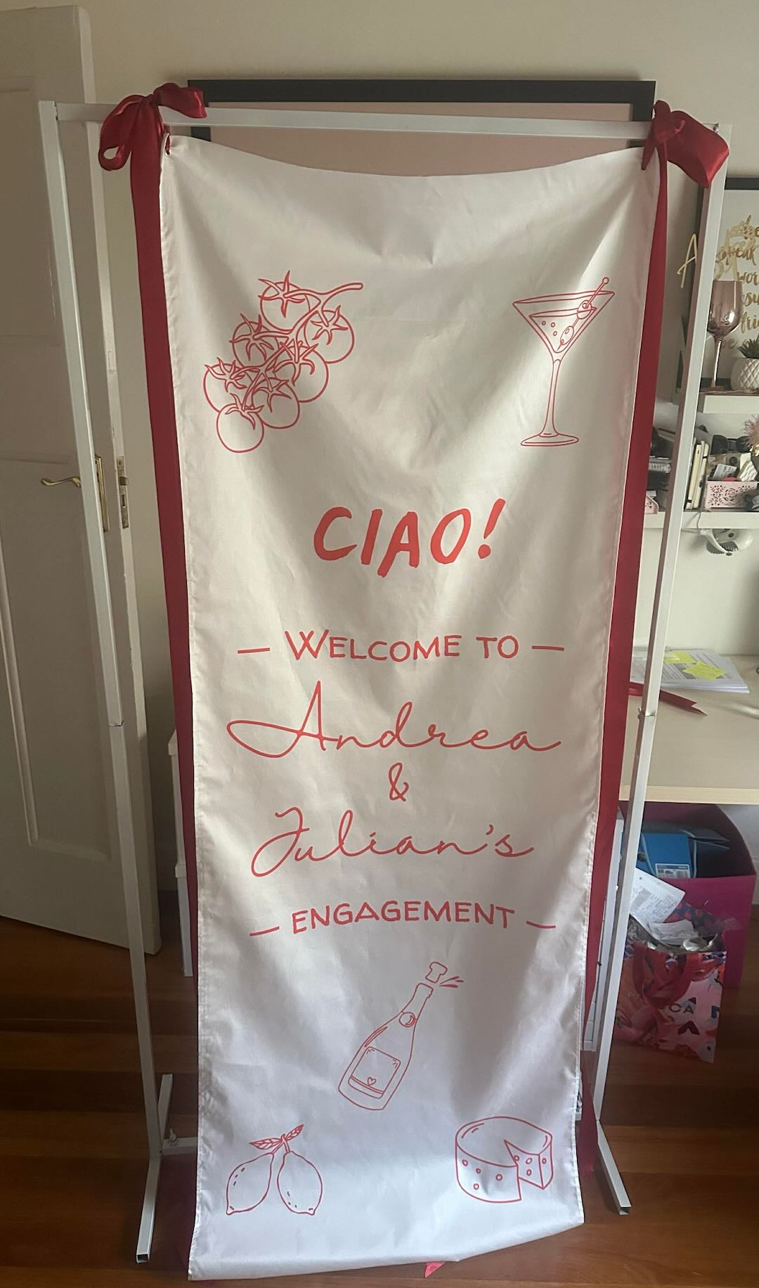 Fabric Welcome Sign