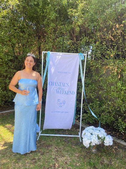 Fabric Welcome Sign
