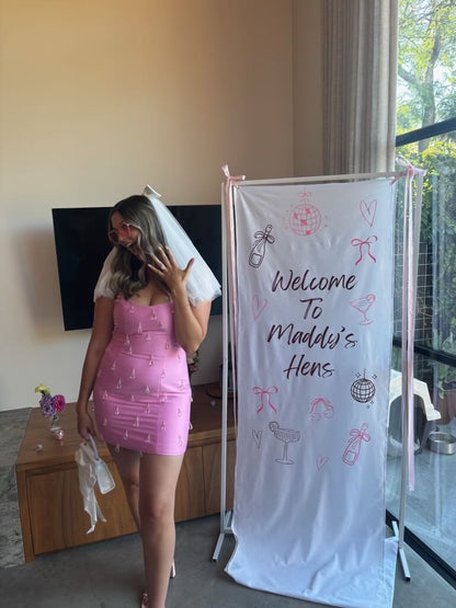 Custom Cotton-Linen Welcome Sign (Upload Your Own Design)