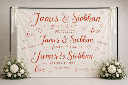 Custom Cotton-Linen Large Backdrop (Upload Your Own Design)