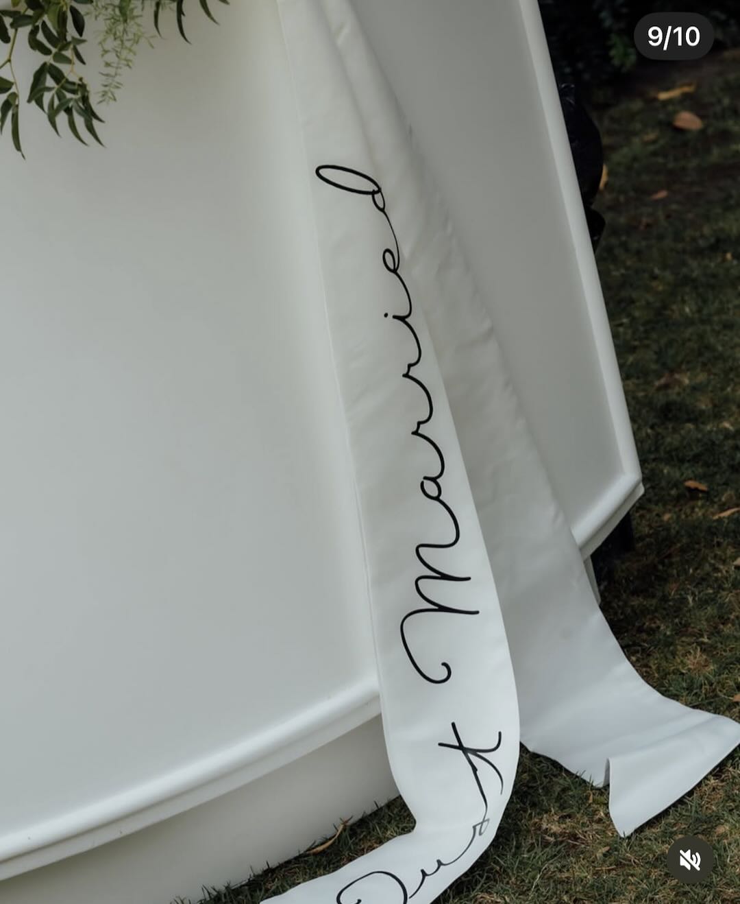 Personalised Wedding Bow with Statement Tails