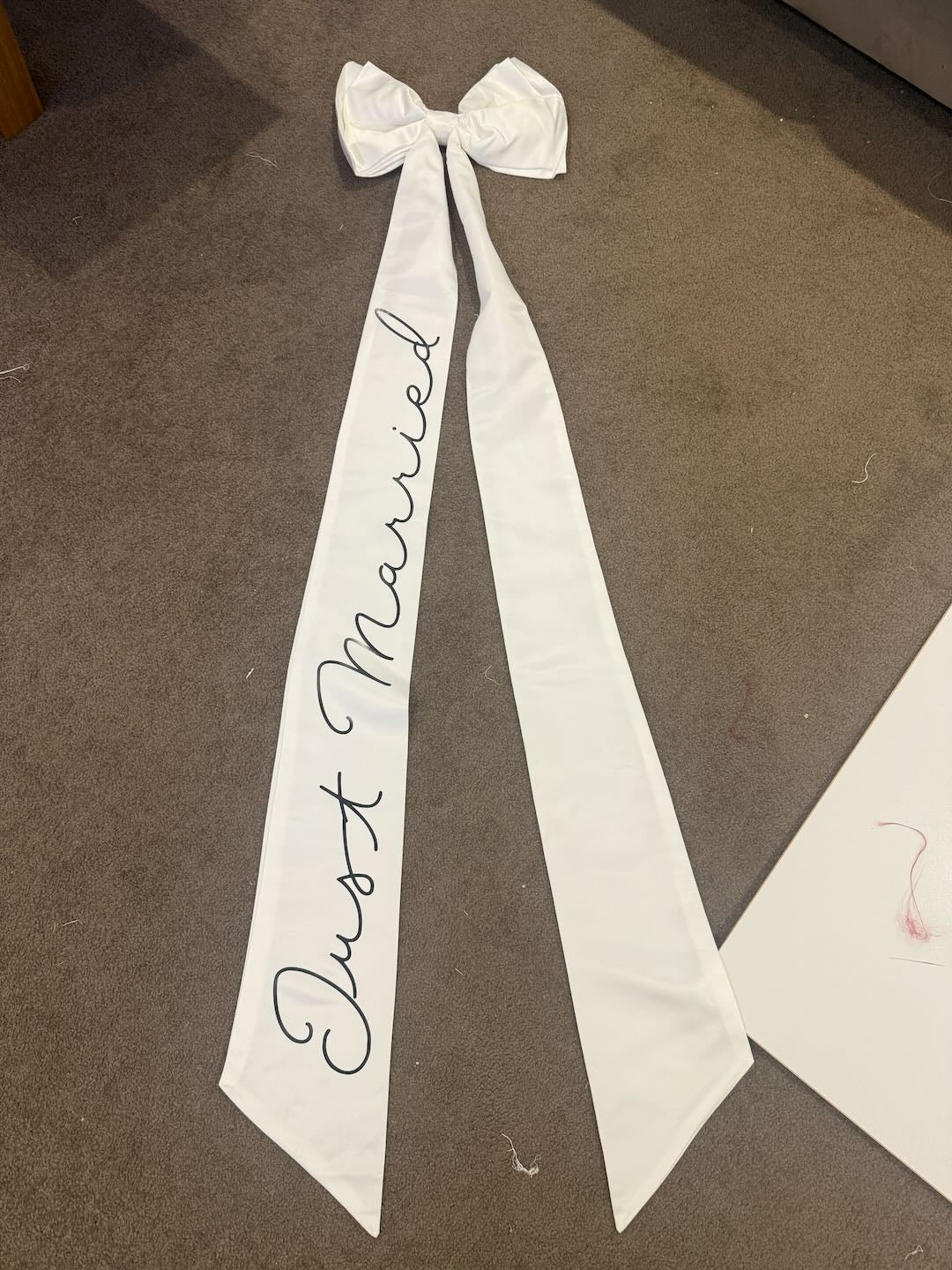 Personalised Wedding Bow with Statement Tails