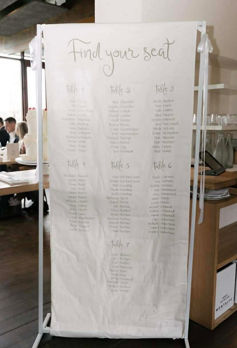 Fabric Seating Chart