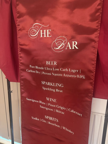 Bar Sign – Satin (Classic Serif)