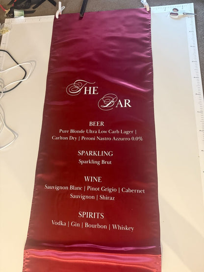 Bar Sign – Satin (Classic Serif)