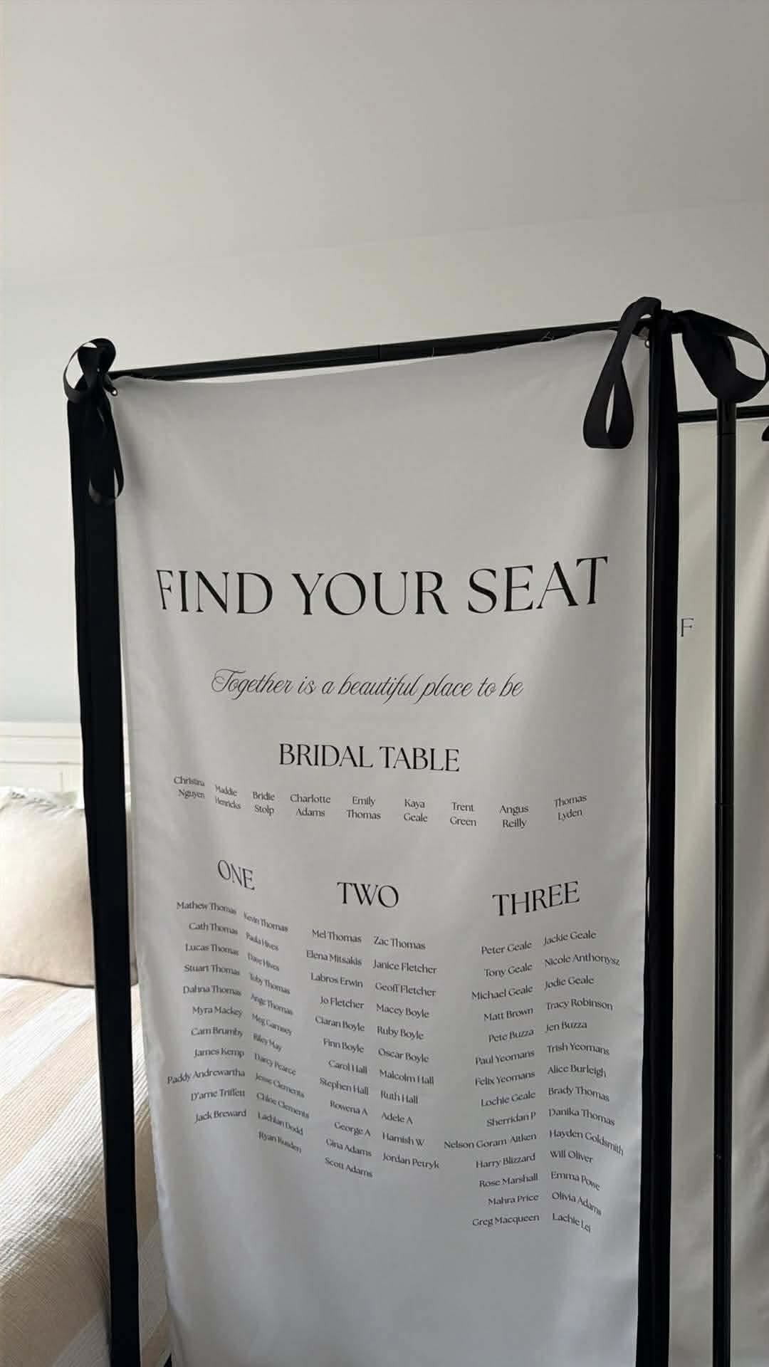 Fabric Seating Chart