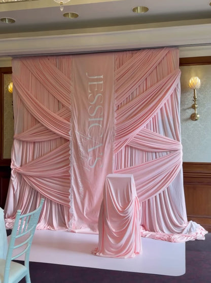 Large Fabric Sign - Drape Statement Piece